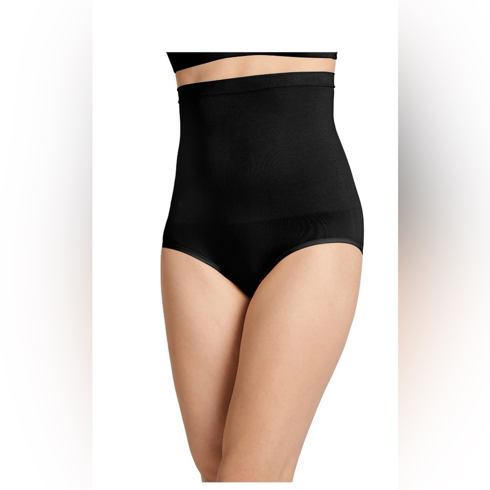 🔴 3/$12 Jockey High-Waisted Black Shapewear Briefs! NEW! Size Medium!